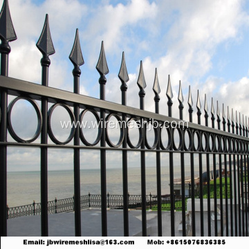 Powder Coated  Zinc Steel Fence Panels